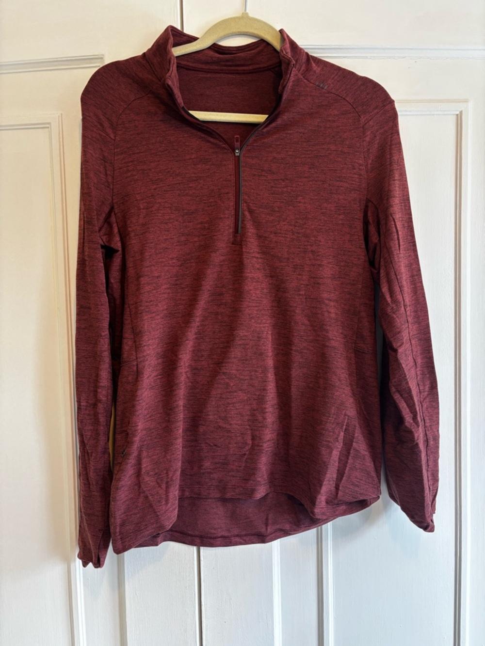 Lululemon Men’s Quarter-Zip Long Sleeve Pullover - Maroon